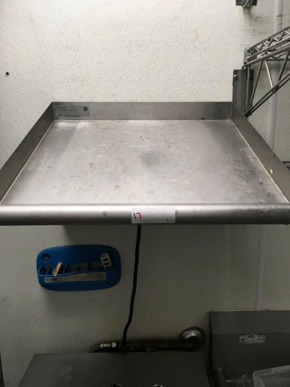 S/S Dish Wash Slant Shelf, 21"w x 22 1/2"d