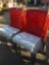 Patio chairs, plastic seat & back