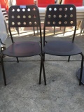 Patio chairs, metal