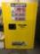 Just Rite flammable liquid storage cabinet with contents