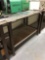 Work bench with bottom storage and power strip, 20 ft.