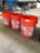 Home depot buckets, 5 gallon, 3 pieces