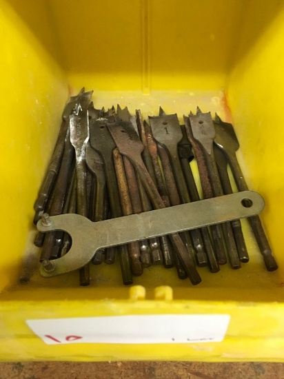 Assorted drill bits, augers, hole saws and forstner bits