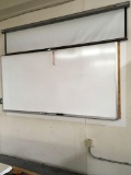 White board and projection viewing screen, 8 ft.