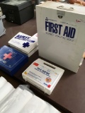 First Aid kits/boxes with partial contents, 4 pieces