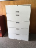 Hon lateral file cabinet with key, 500 series, 4 drawer