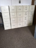 Hon file cabinets with keys, 4 drawer