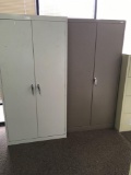 Storage cabinets with keys, 3 ft. wide x 6 ft. tall, 2 pieces