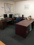 Office equipment and furniture, downstairs, south side of office, see pics