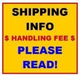 **SHIPPING INFORMATION** DO NOT BID ON THIS ITEM** JBA AUCTIONS DOES NOT SHIP, PACK OR HOLD ITEMS