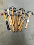 Hammers, claw, 10 pieces