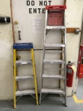 Werner ladders, 6 ft. Aluminum, 4 ft. Fiberglass