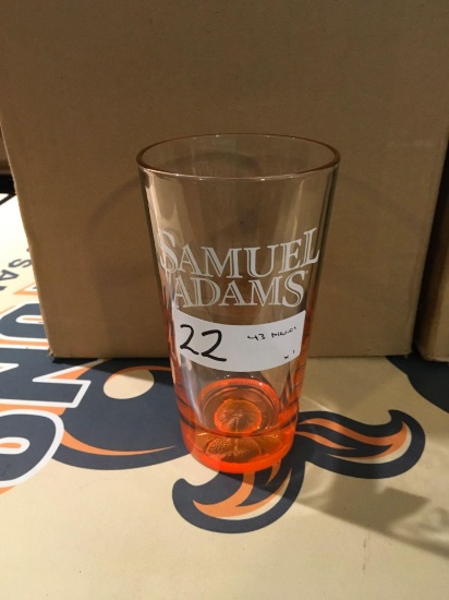 Samual Adams Basketball pint glasses, 43 pieces
