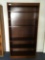 Wood 5 shelf bookcases, 3 ft. wide x 6 ft. tall