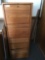 Oak file cabinet, 4 drawer