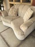 Loveseat with pillows, 5 ft. 6 in. wide