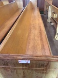 Church pews with kneeling boards, 15 ft. wide