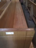 Church pews with kneeling boards, 13 ft. 6 in.