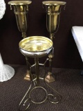 Brass flower stands