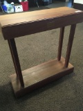 Wooden stand, 32 in. wide x 12 in. deep x 35 in. tall