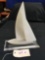 Sail boat by Monique Sculptures, 12 in. tall