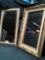 Framed mirrors, 15 in. x 25 1/2 in. and 15 in. x 27 in.