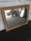 Framed mirror, 3 ft. 4 in. wide x 2 ft. 8 in. tall