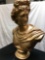 Roman Bust, plaster figurine, 32 in. tall