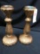 Candle holders, 15 in. tall