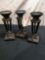 Candle holders, 10 in. tall