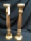 Candle holders, 24 in. tall
