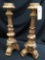 Candle holders, 23 in. tall
