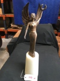 Angel sculpture by R. Lawrence, 19820, 23 in. tall