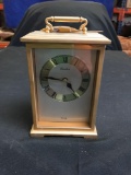 Linden Quartz clock, brass, 7 in. tall