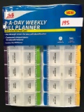 New pill planners, 4x a day weekly, 2 boxes, 72 pieces