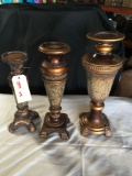 Candle stands, 14 in. to 18 in. tall