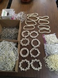 Faux pearls and crystals, assorted