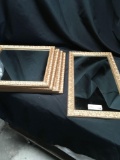 Framed mirrors, 1 ea. 12 1/2 in. x 22 1/2 in. and 4 ea. 16 in. x 16 in.