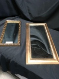 Framed mirrors, 8 1/4 in. x 17 1/4 in. and 11 1/2 in. x 23 1/2 in.