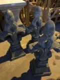 Architectural props, plaster over foam, finials, 3 ft. tall