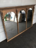 Framed mirror, 5 ft. 7 in. wide x 3 ft. 10 in. tall
