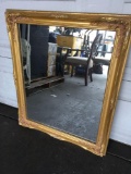 Framed mirror, 2 ft. 11 in. wide x 2 ft. 6 in. tall