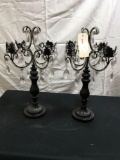 Candelabras, 4 candle, 20 in. tall