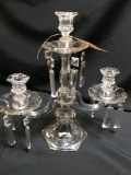 Candelabras, 3 candle, 14 in. tall