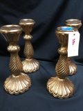 Candle holders, 15 in. tall