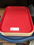 Serving trays, 10 in. x 14 in. and 14 in. x 21 in., 15 pieces