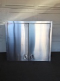 Stainless steel cabinet, 48 in. wide x 42 in. tall