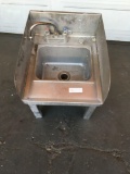 Stainless steel hand sink, 15 in. wide