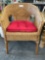 Wicker chair, 22 inch wide