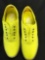 New Starry Eyed neon yellow canvas sneakers with illuminating sole. Size 9 men, 11 women, 12 pair